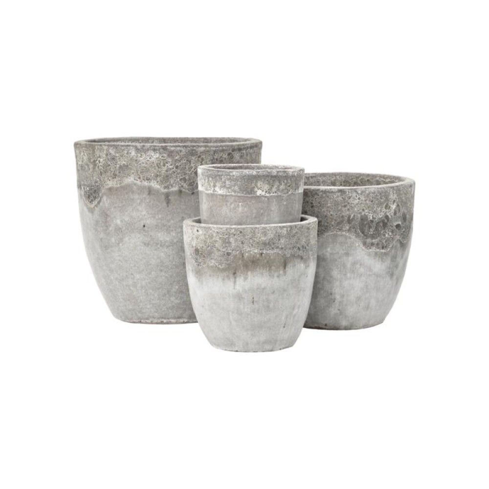 Blómapottur Capri Ø34x33cm hvítur Lauvring