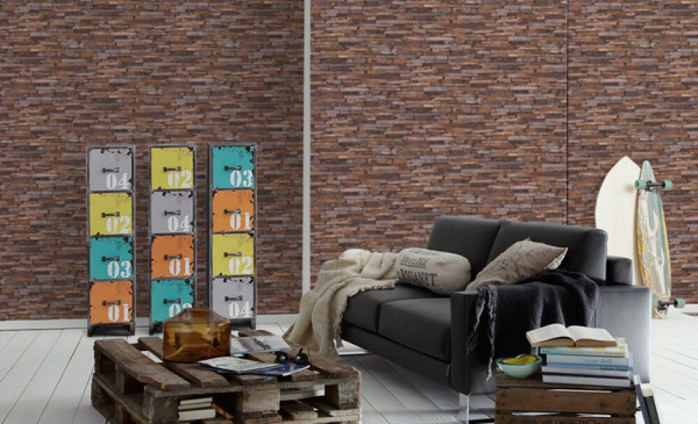 Veggfóður Wood'n'Stone 10 x 0.53m