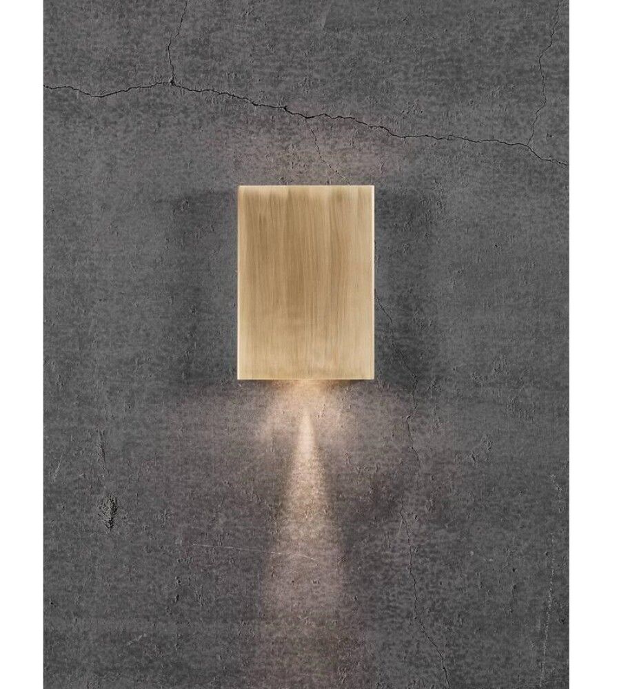 Veggljós LED Fold 15 messing