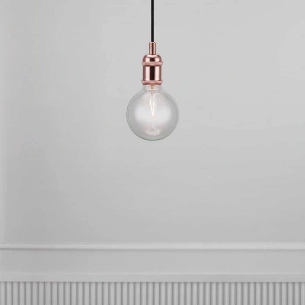 Hangandi perustæði E27 Avra kopar 2 m