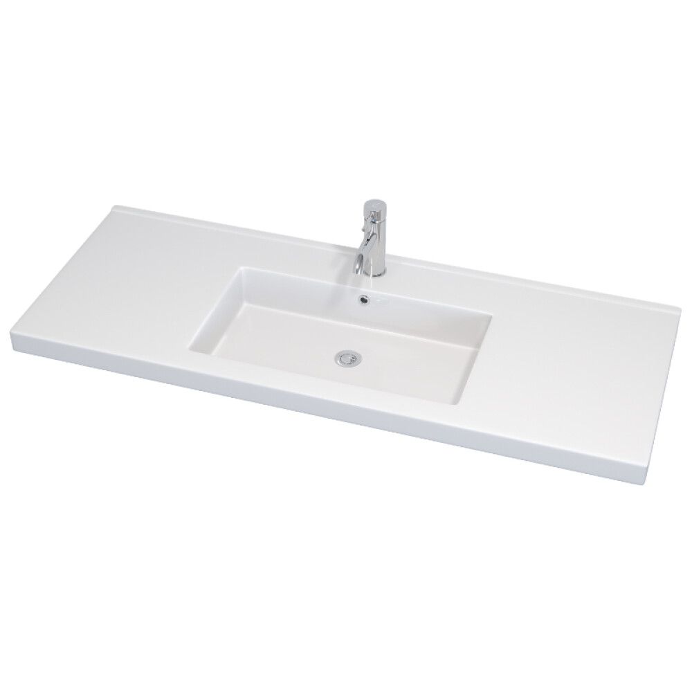 Handlaug 121,5x46,5 cm Svanholm Nordfjord háglans hvít