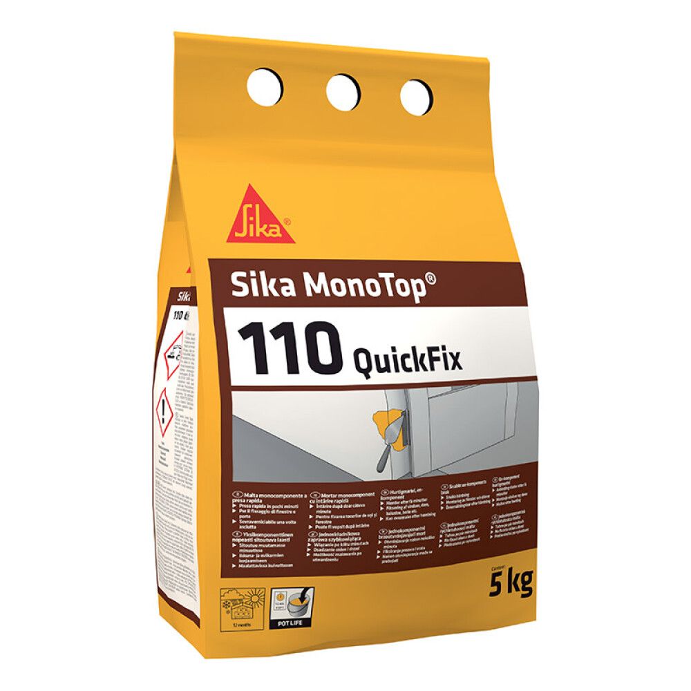 Múrblanda fljótþornandi 5 kg Sika Monotop 110 Quickfix