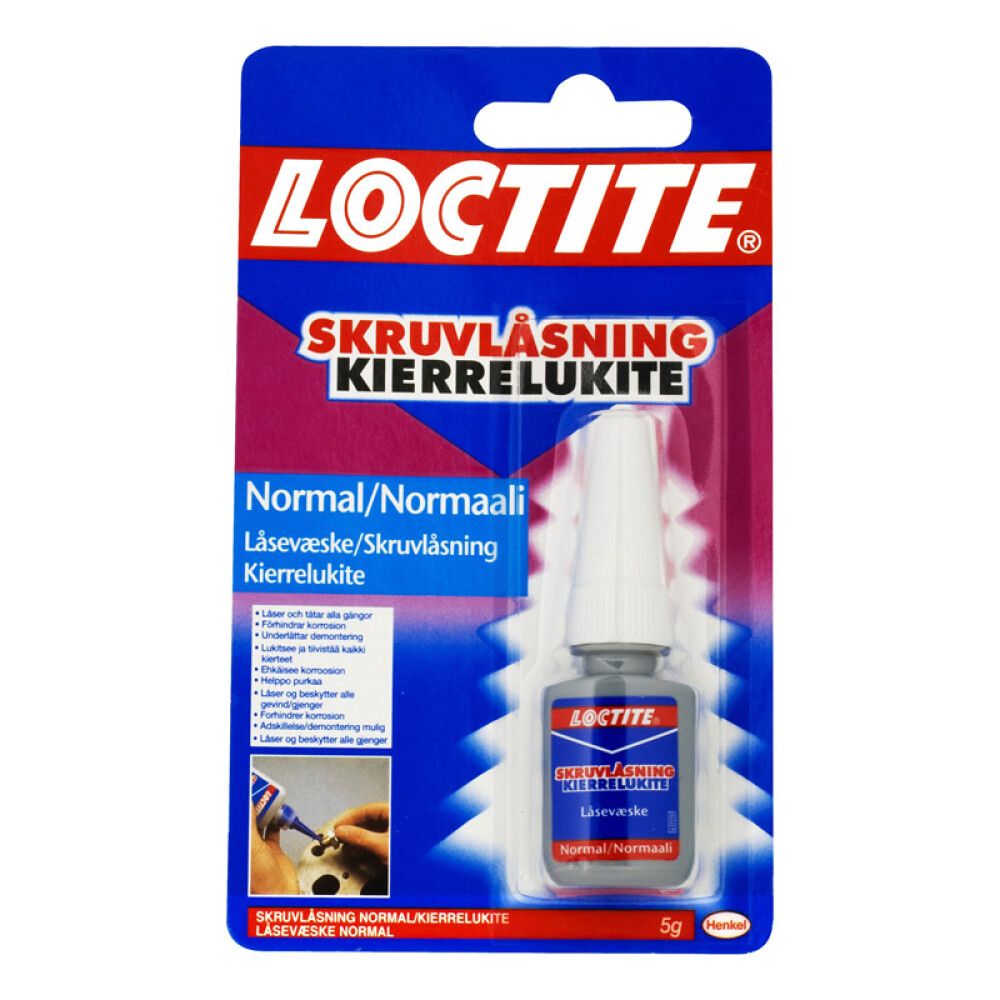 Gengjulím miðlungs styrkur 5g Loctite