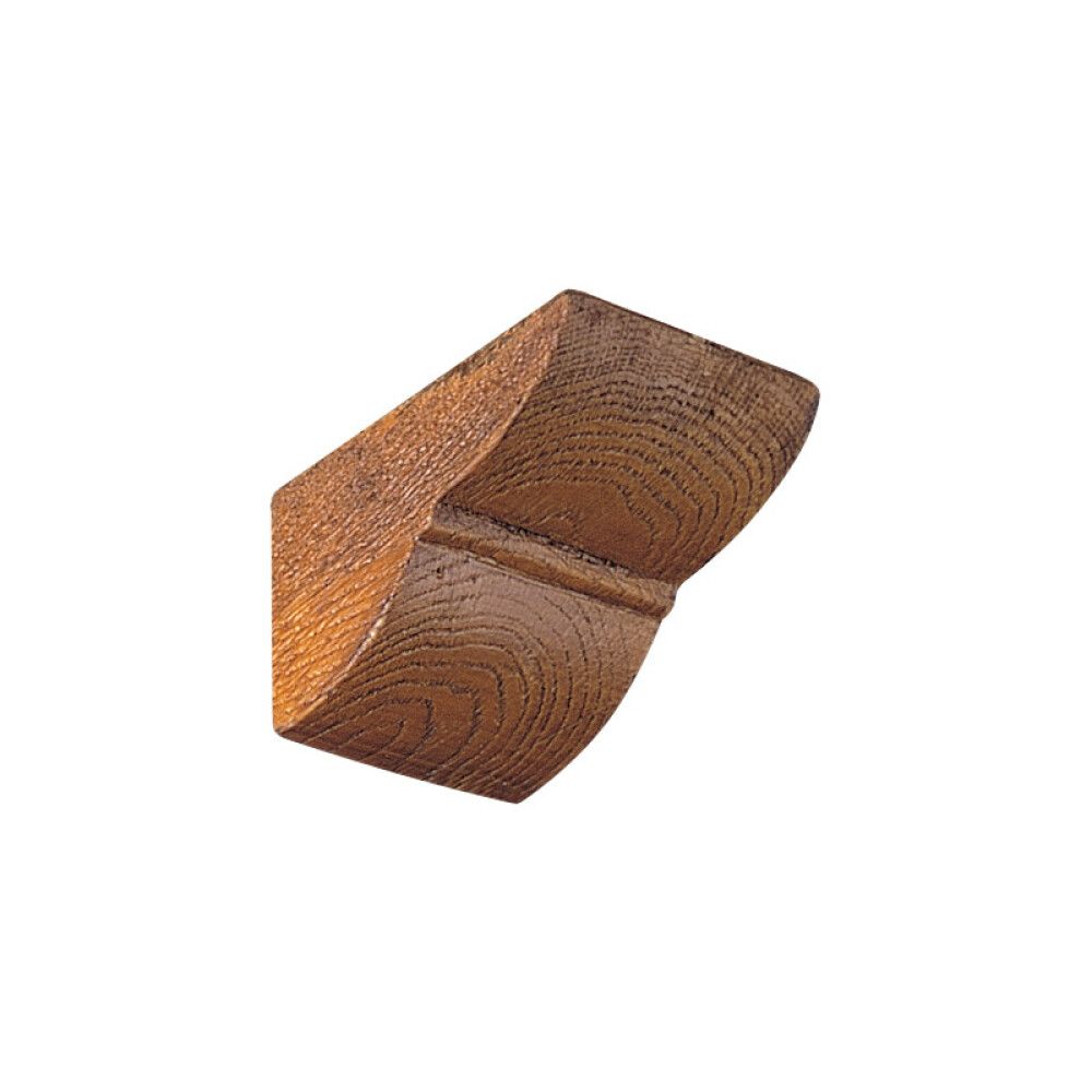 Bjálkahorn dökk eik úr frauði 12x12 cm