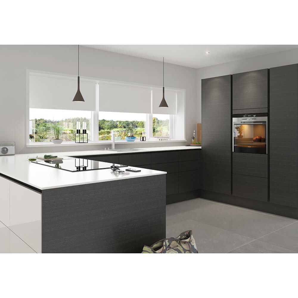 Myrkvunarrúllugardína 120x210 cm Debel Uni hvít