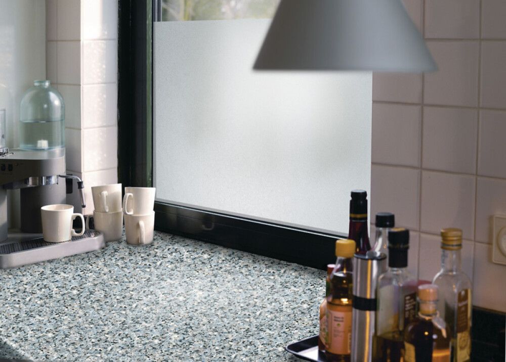 Filma static p milky, 90cmx1.5m gegnsæ