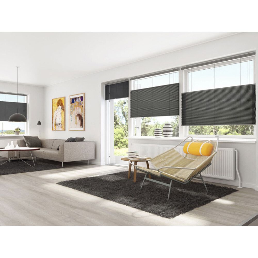 Plíseruð gardína 80x160 cm Debel Touch Split grá