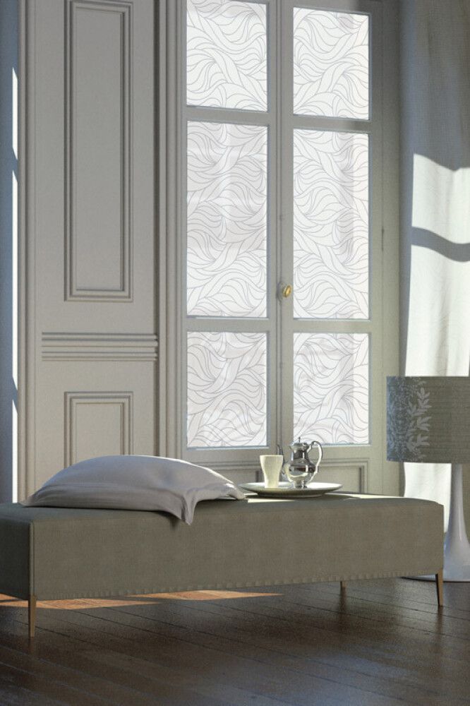 Filma static antwerpen, 45cmx1.5m hvít