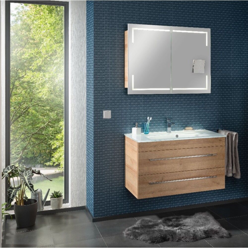 Speglaskápur Stella Lanzet 100cm viður