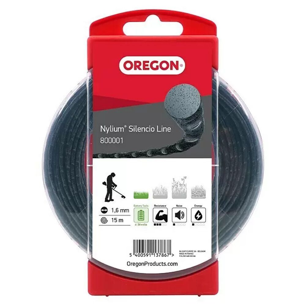 Sláttuþráður Silencio 1,6mm x 15m Oregon