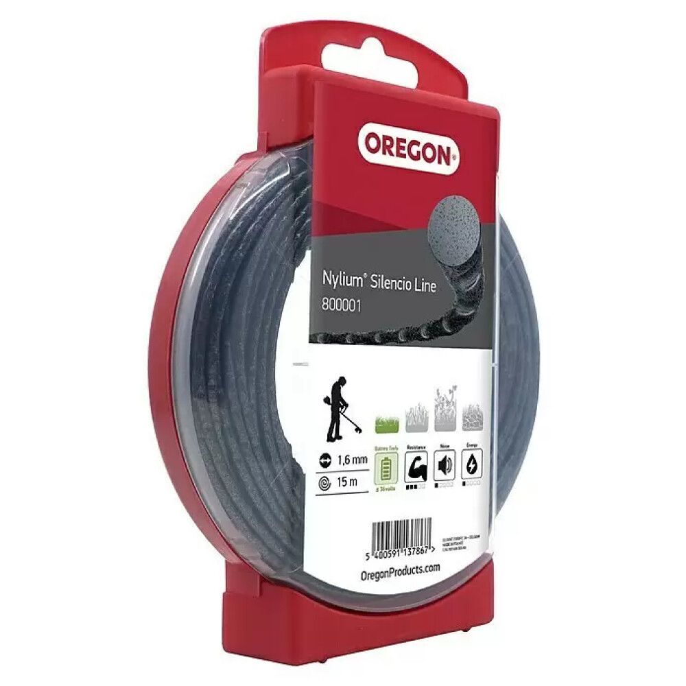 Sláttuþráður Silencio 1,6mm x 15m Oregon