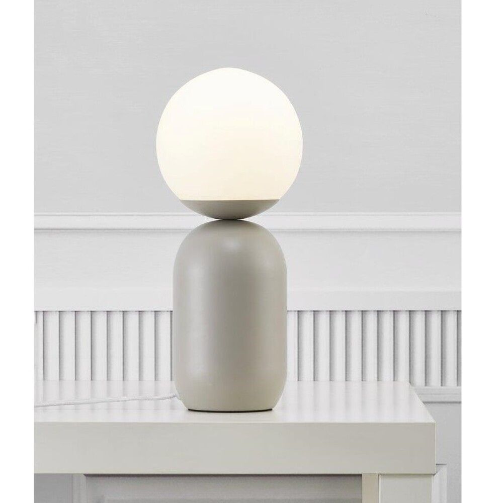 Borðlampi E14 Notti grár 35 cm