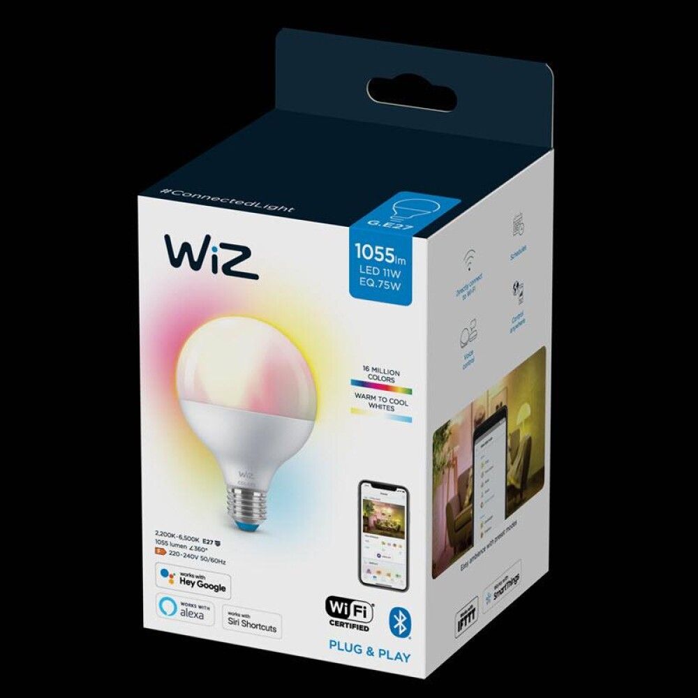 Snjallpera LED marglituð E27 11W