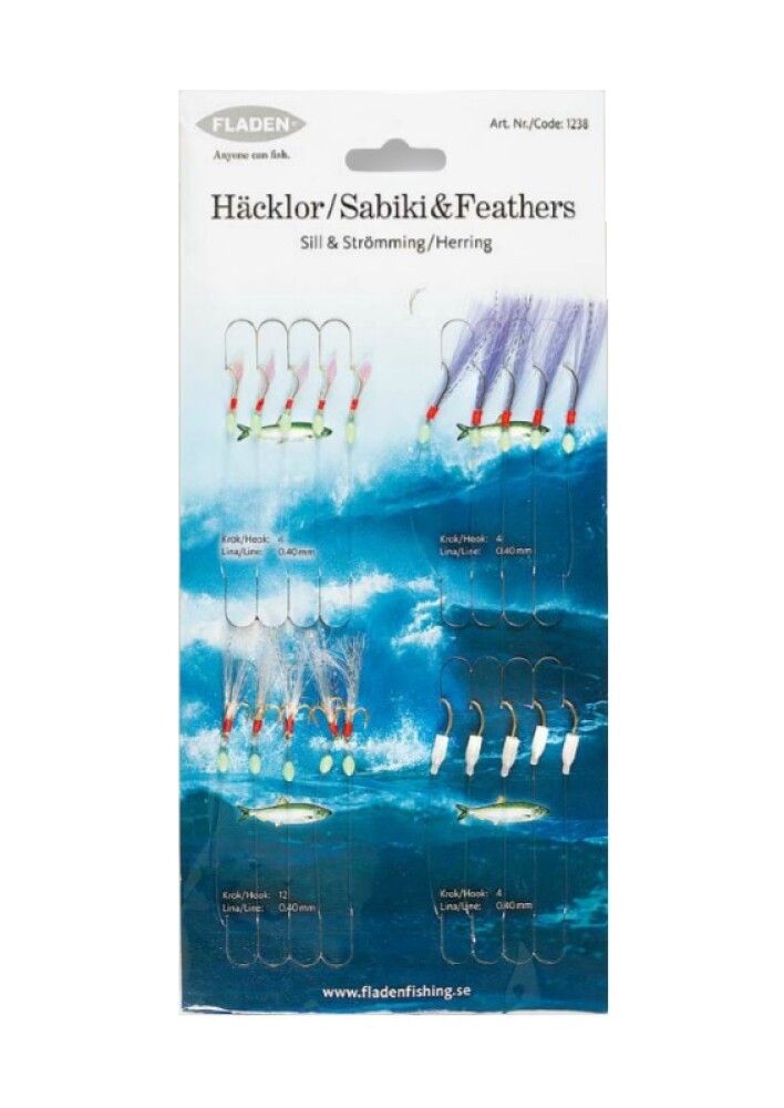 Slóði fyrir síld&makríl Fladen Fishing 4 gerðir