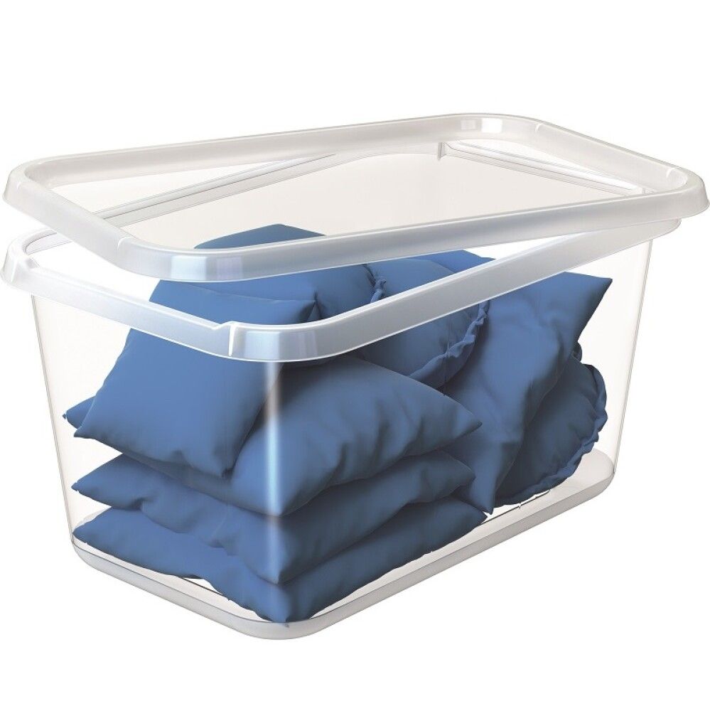 Plastkassi með loki 44L SmartStore glær