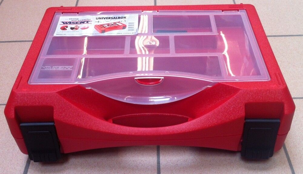 Verkfærakassi með tvemur hólfum Wisent Universal