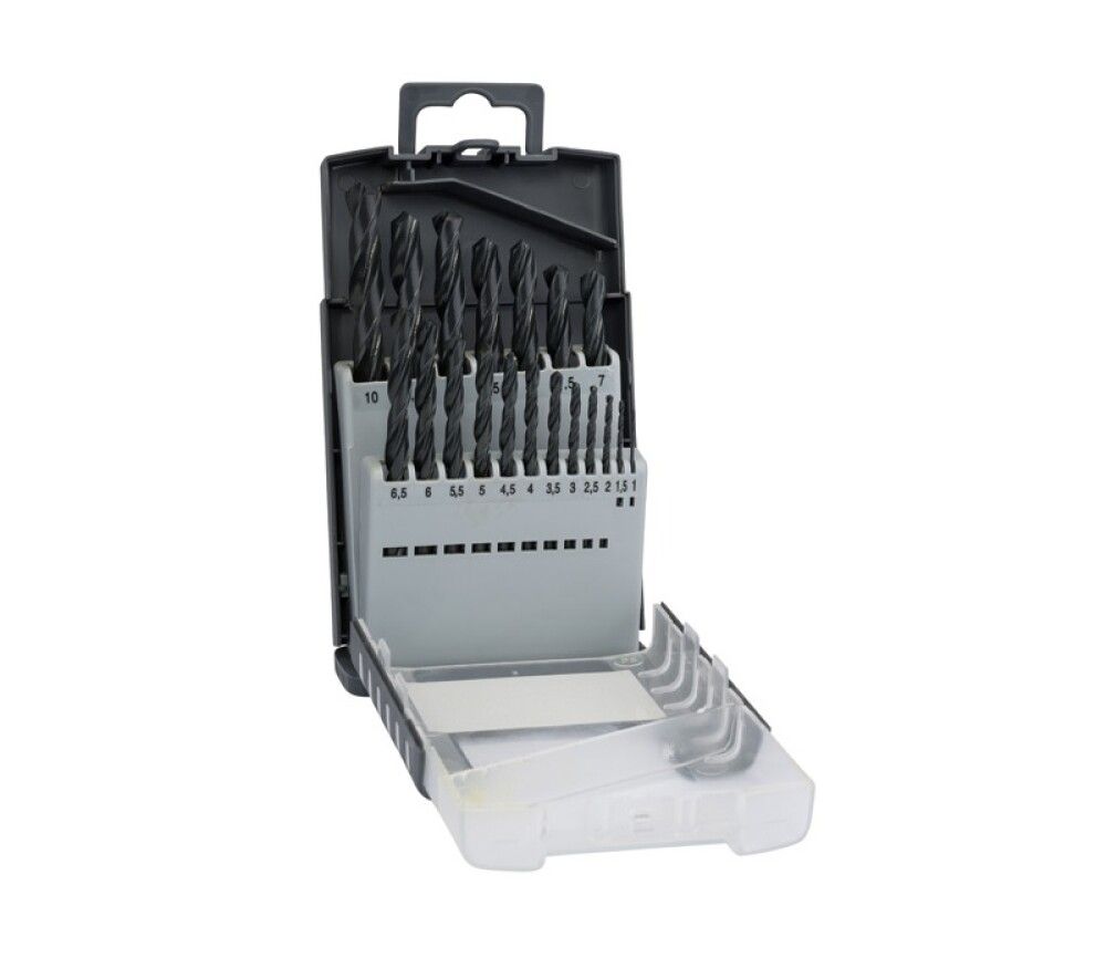 Borasett HSS-R málmur 1-10mm Craftomat 19stk