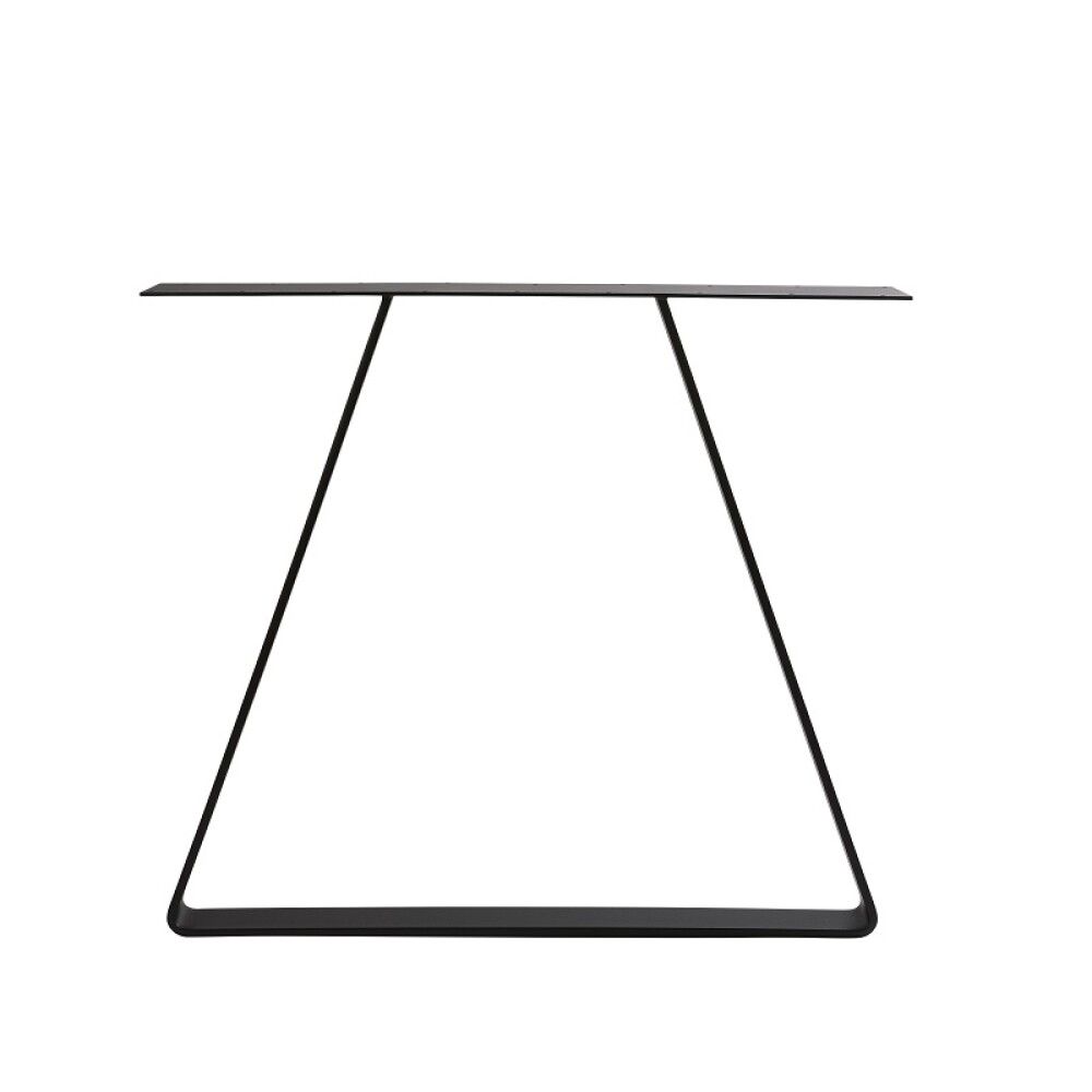 Borðfótur trapísulaga H:710 B:800 mm svartur