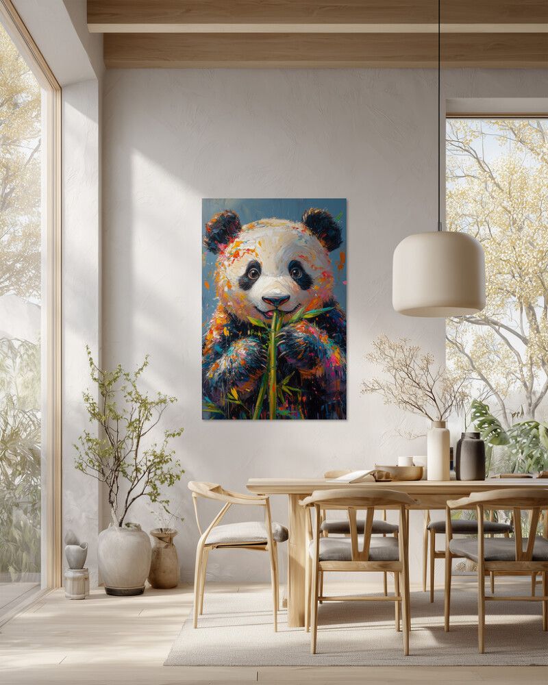 Hljóðvistarmynd pandadýr 800x1220x20 mm InEx