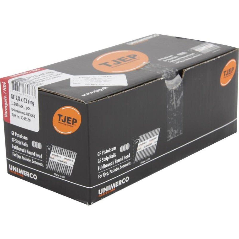 Saumur í naglabyssu 28/63 1200 stk Tjep GF