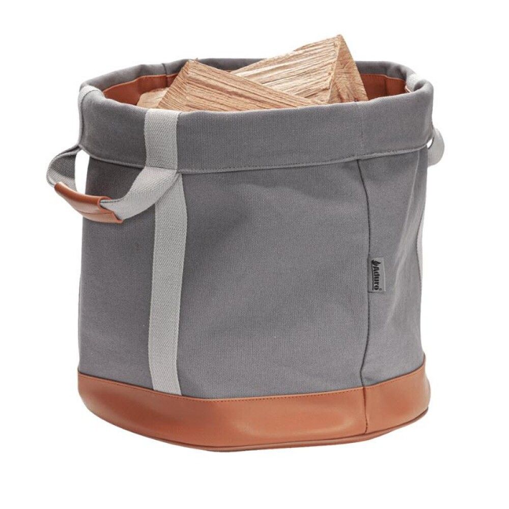 Viðarkarfa Ø35 cm Aduro Grá