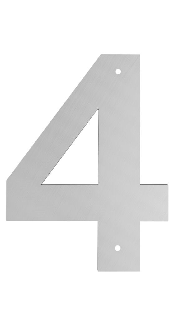 Húsnúmer nr. 4 Allux 10 cm galv.