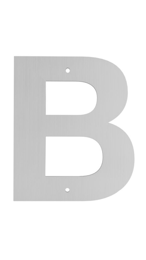 Húsnúmer bókstafur B Allux 10 cm galv.
