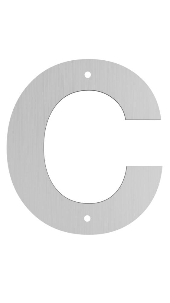 Húsnúmer bókstafur C Allux 10 cm galv.