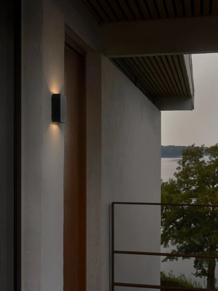 Veggljós LED Nordlux Fold 10 IP54 svart