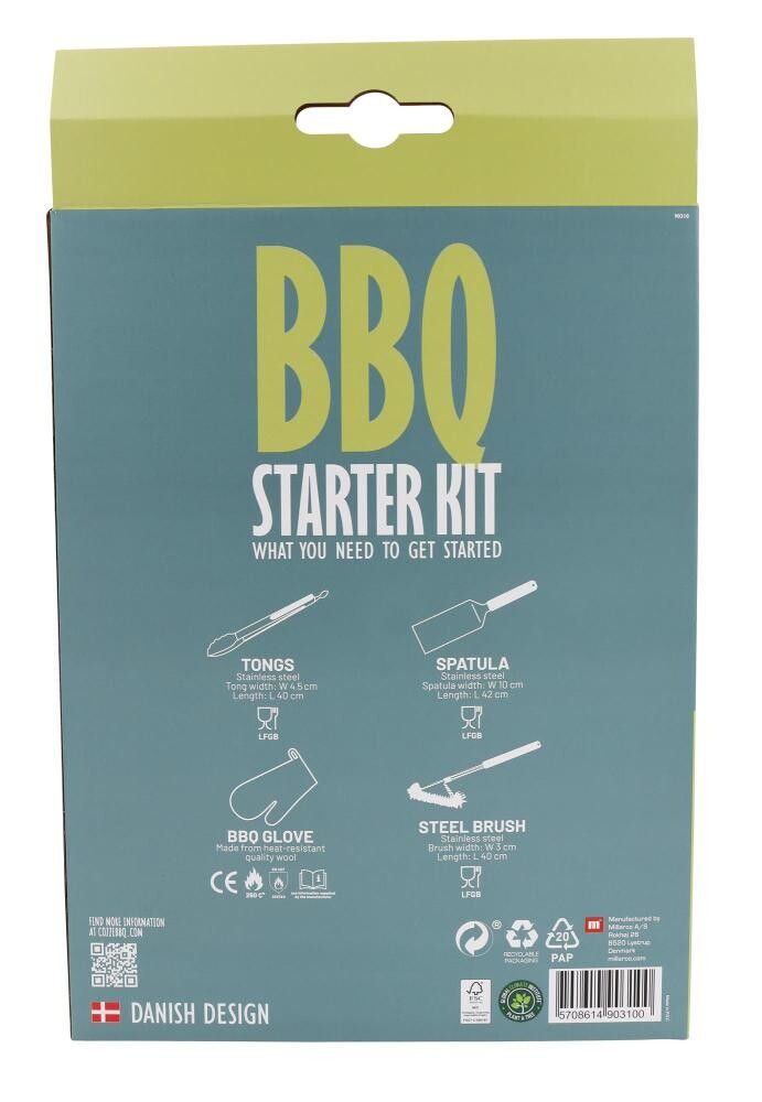 Grillsett 4 aukahlutir Cozze