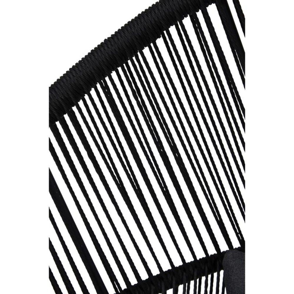 Garðstóll Clara svartur/grár