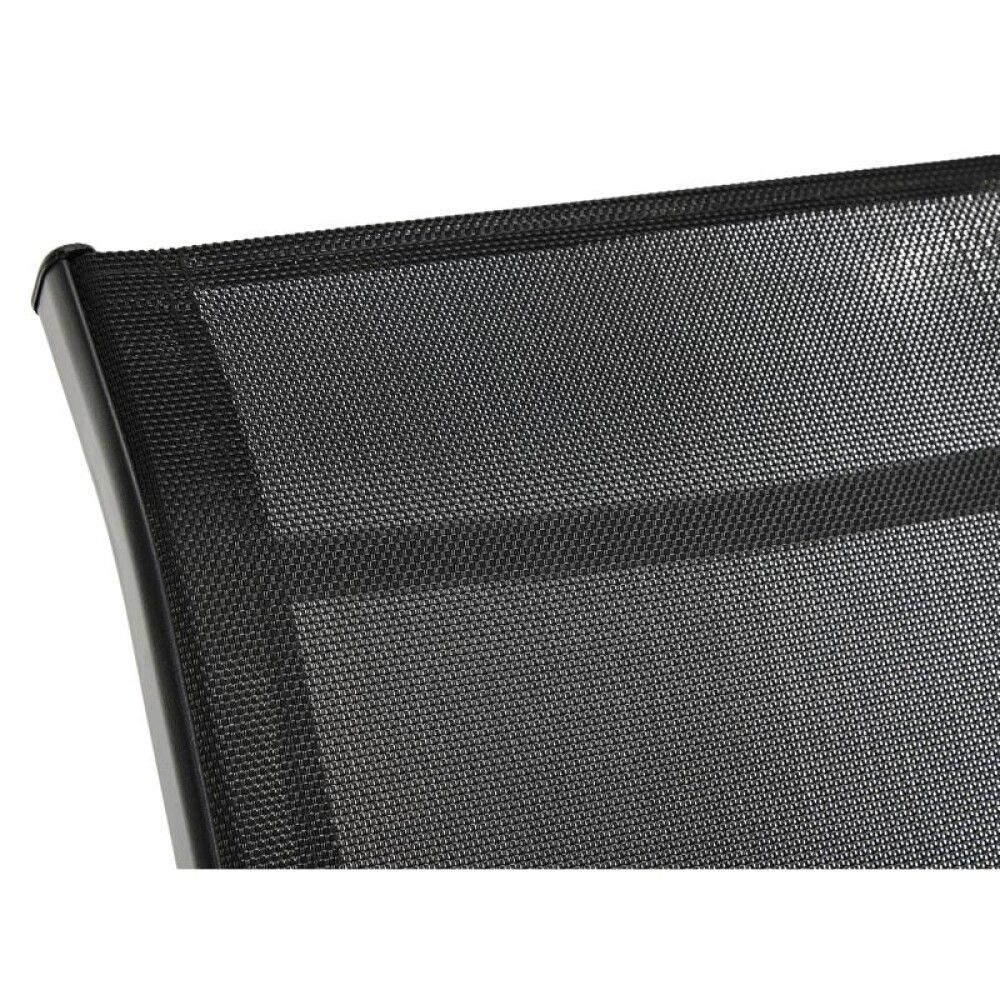 Sólbekkur Laura svartur 193x67cm