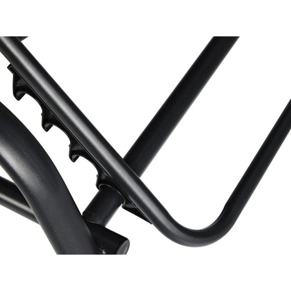 Sólbekkur Laura svartur 193x67cm