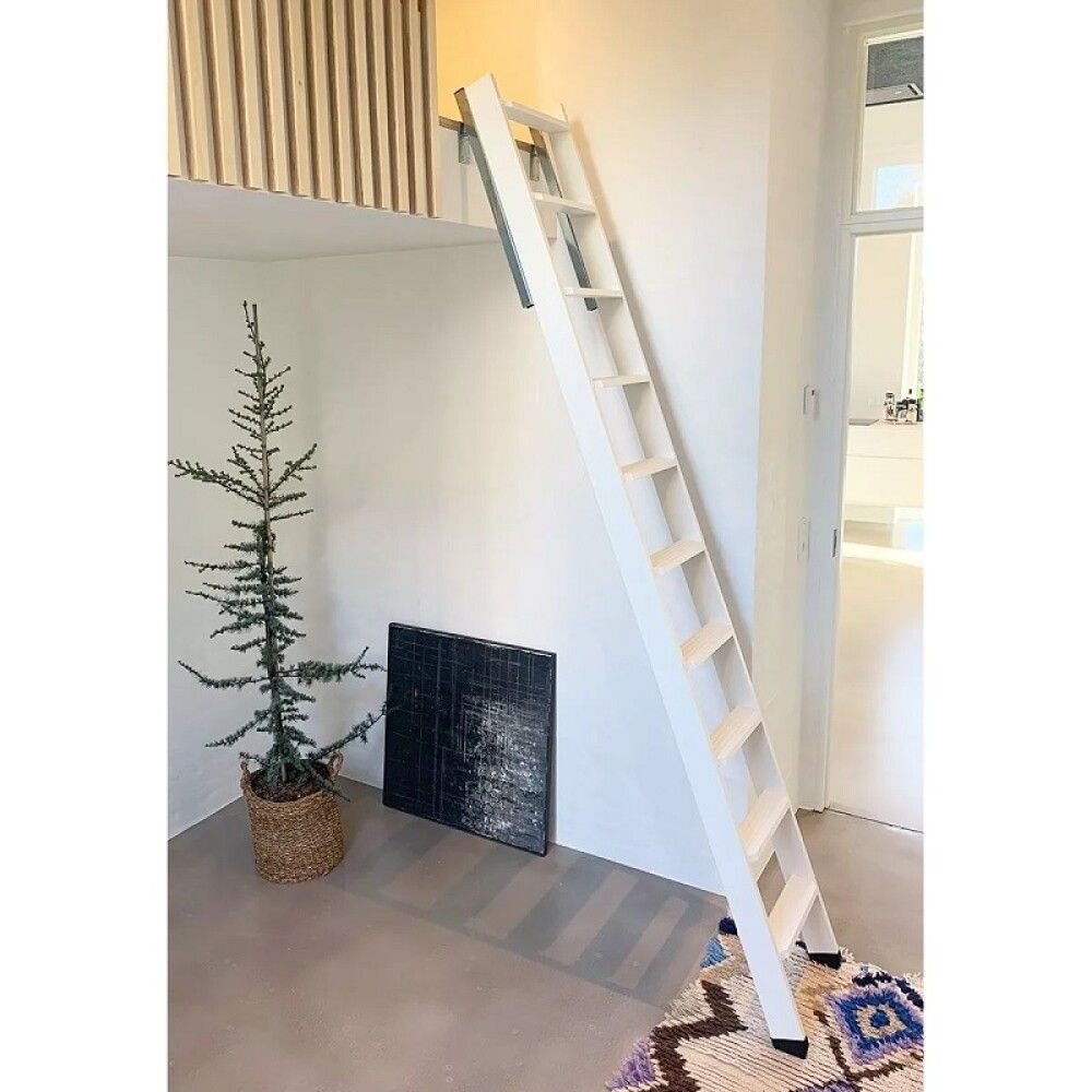 Risstigi 10 þrep 40x237cm Dolle hvítur