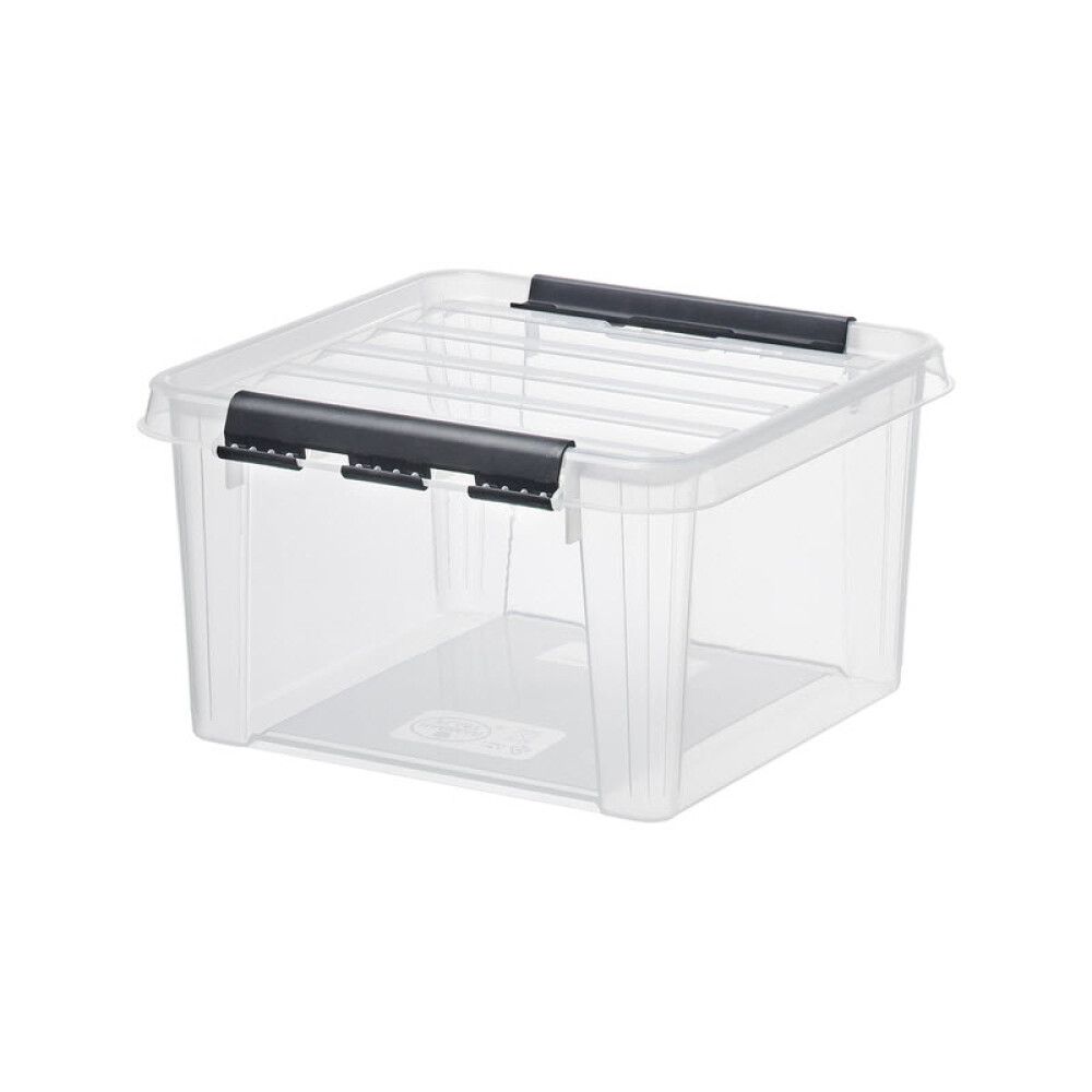 Plastkassi með loki 8L SmartStore Classic 12 glær