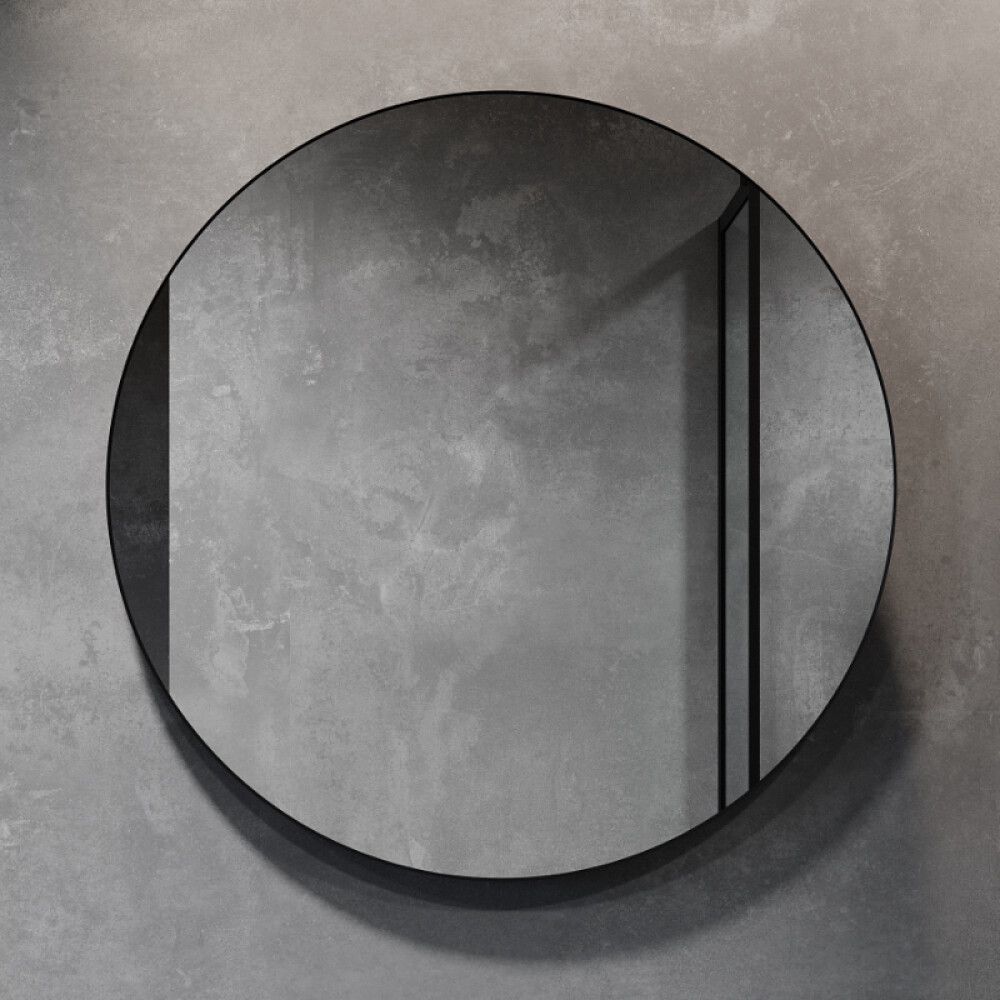 Spegill svartur rammi Svanholm Bogense  Ø80 cm