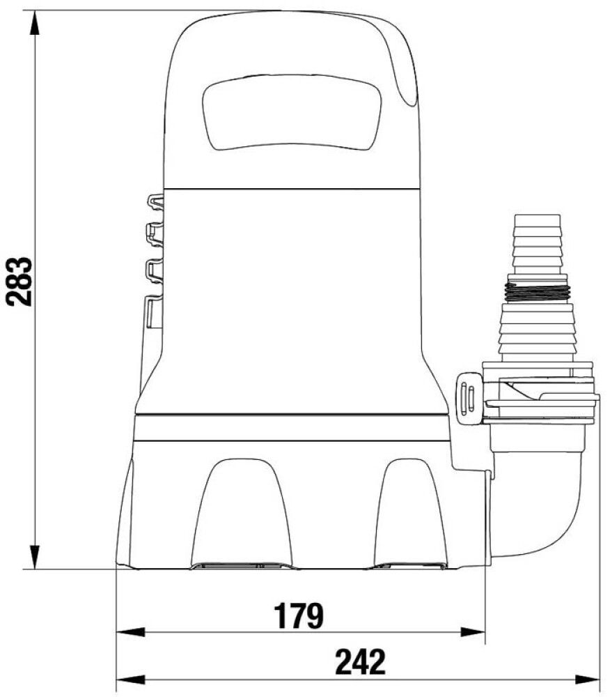Brunndæla 300W fyrir hreint vatn Gardena 9000