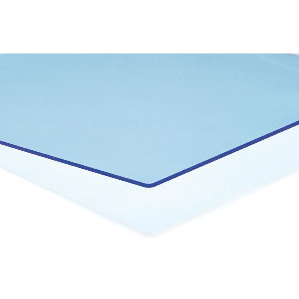 Plastplata 1000x750x3 mm Rias blátt