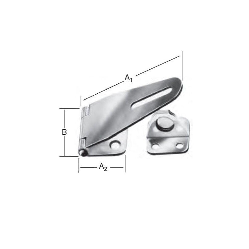 Hespa 80x37mm Vormann ryðfrí