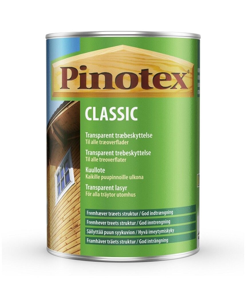 Viðarvörn Classic svartur 1L Pinotex