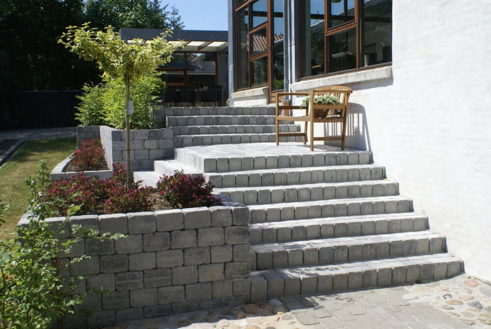 Grófur kanntsteinn 14x21x14 cm IBF grá blandað