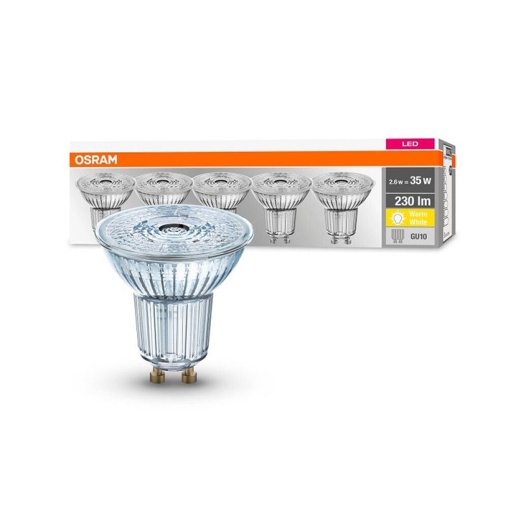Ljósapera LED GU10 2,6W Osram 5stk