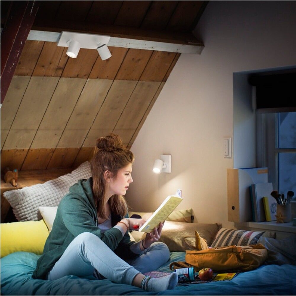 Veggljós GU10 Philips Hue hvítt
