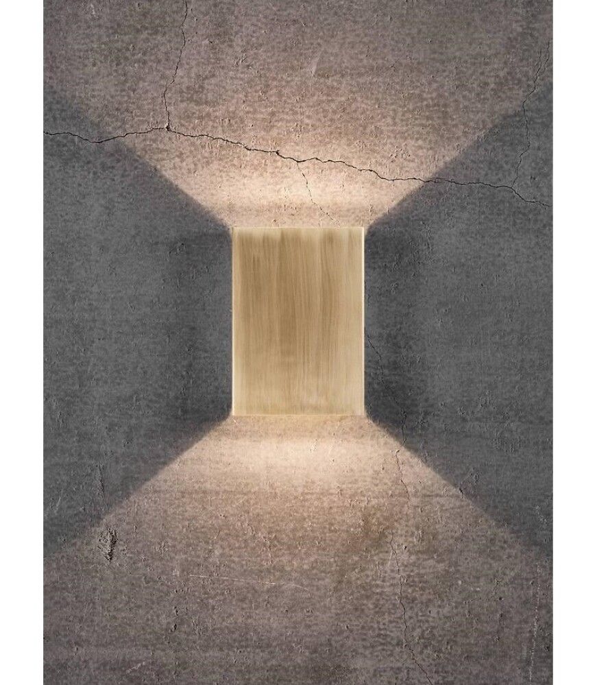 Veggljós LED Fold 15 messing