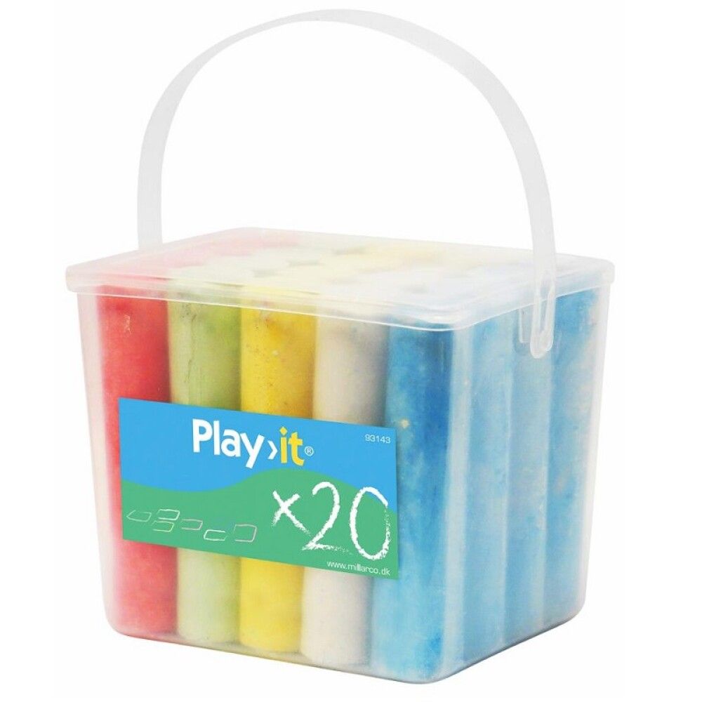 Krítar litaðar HOME It Play 20stk