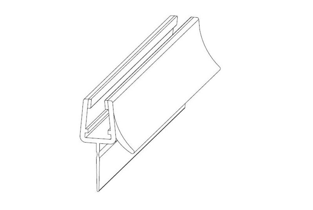 Þéttilisti fyrir sturtugler 6-8mm 1.5x100 cm