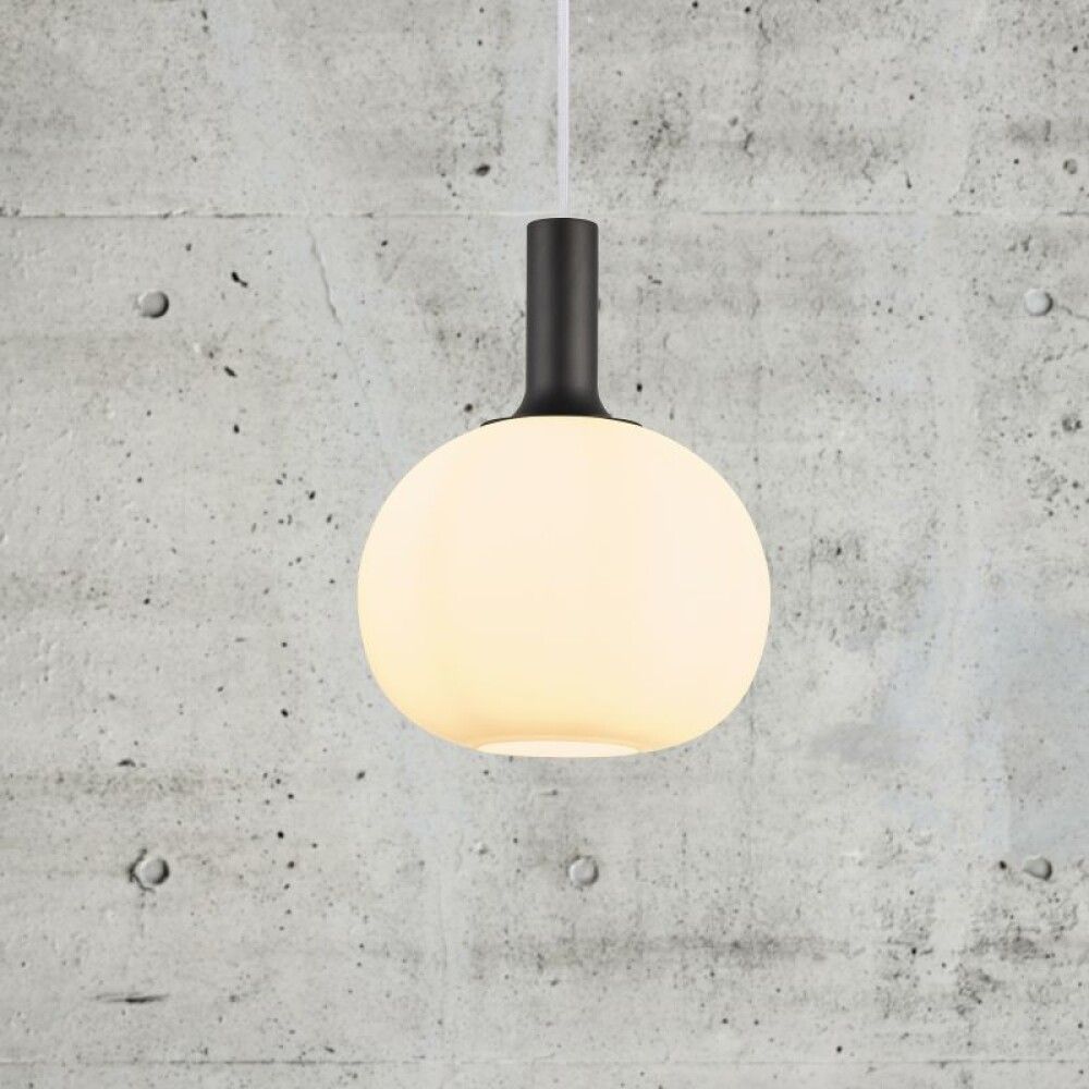 Hangandi ljós E27 Alton hvítt Ø25 cm