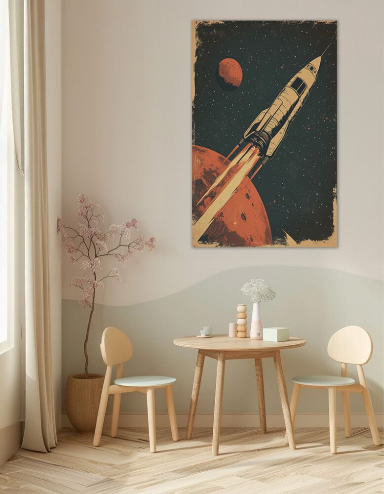 Hljóðvistarmynd geimskip 800x1220x20 mm InEx