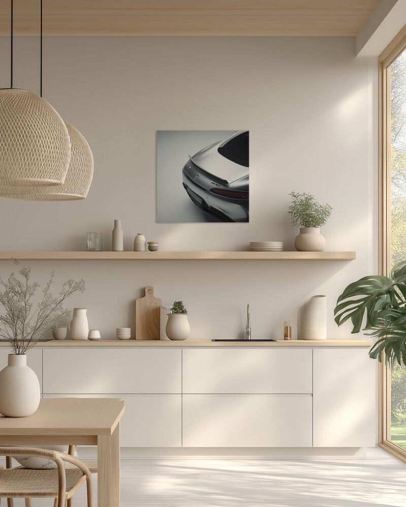 Hljóðvistarmynd bíll grár 600x600x20 mm InEx