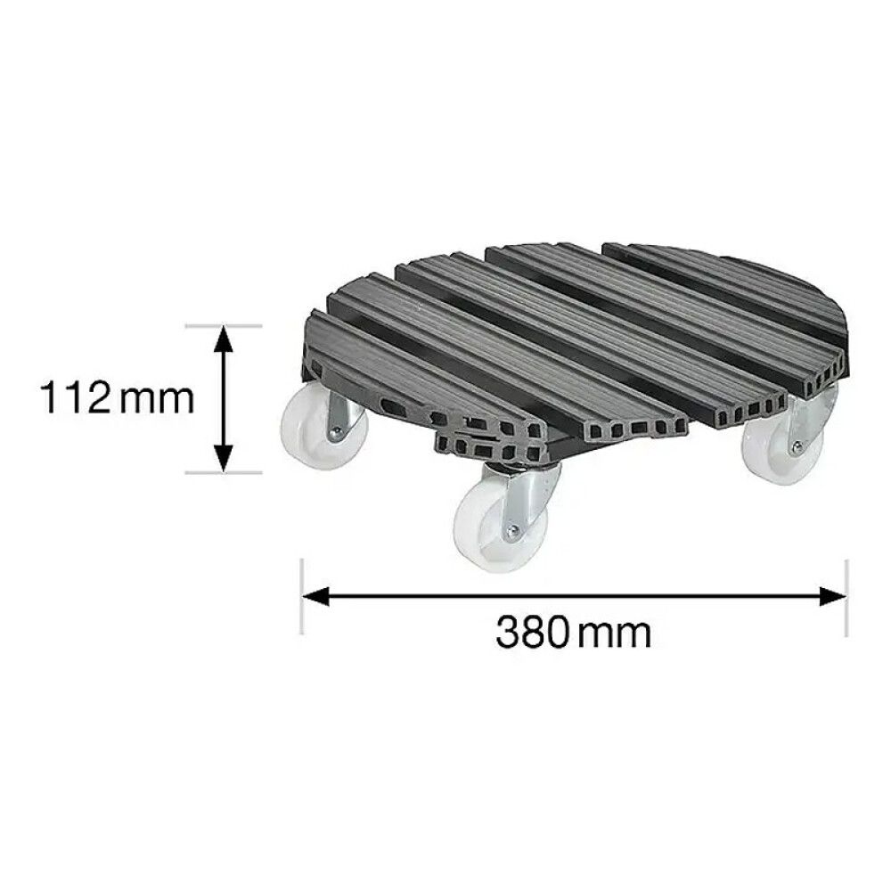 Rúllubretti fyrir blómapott Ø38,5cm 150kg Wagner